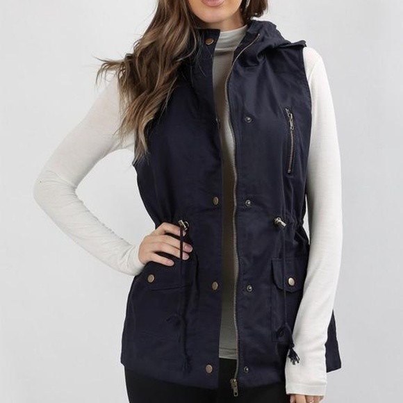 Navy Utility Vest - Picture 5 of 6